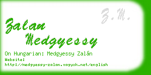 zalan medgyessy business card